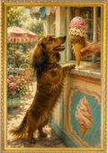 Pet at Ice Cream Stand