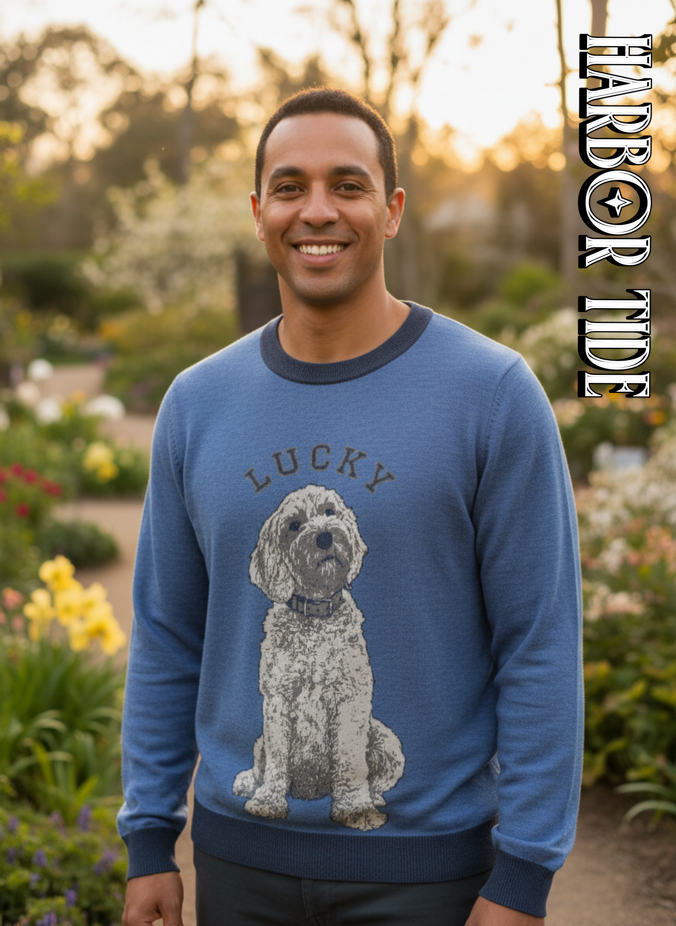 Custom-Knit Crewneck Pet Mascot Sweater (Unisex)