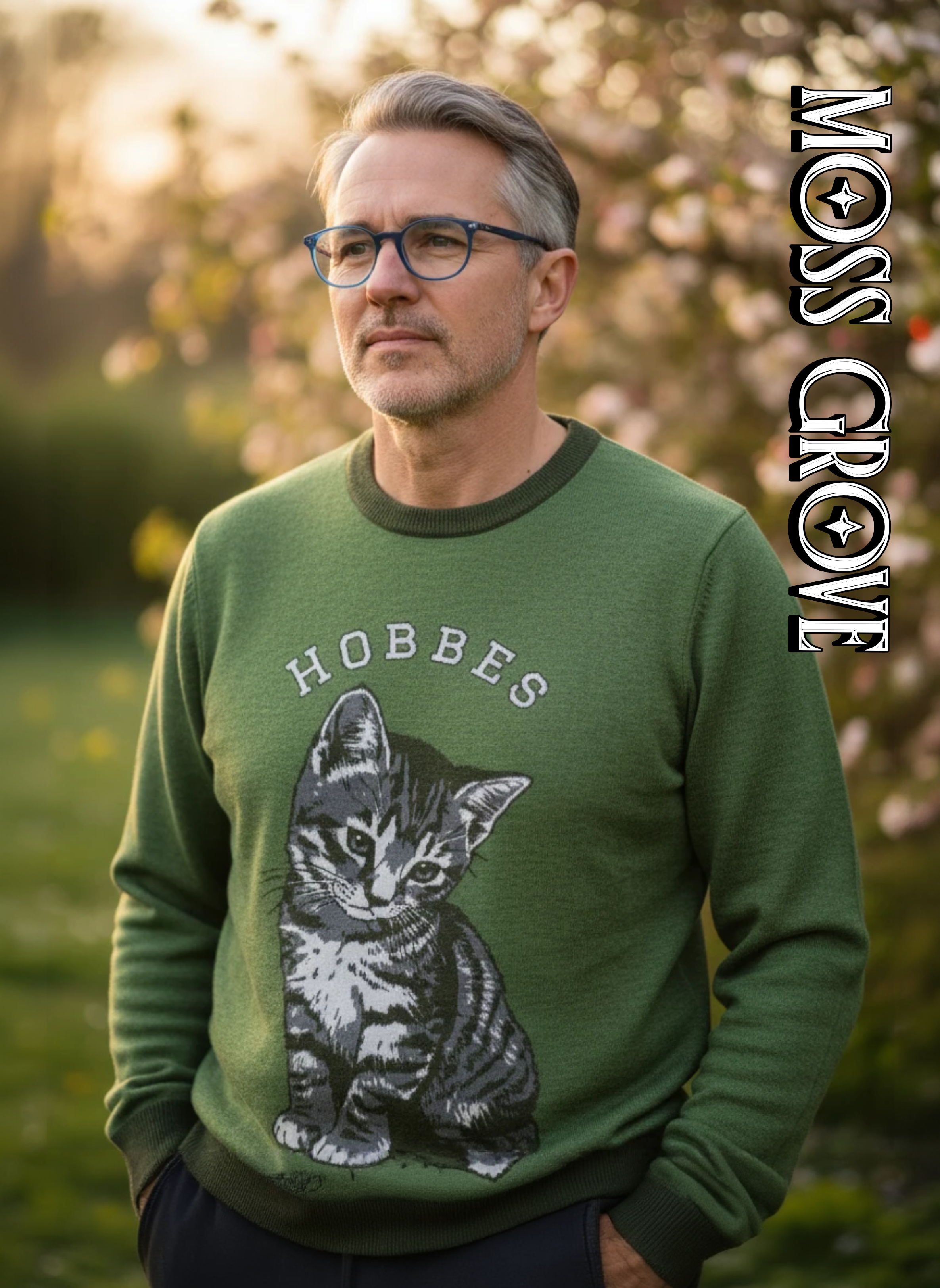 Custom-Knit Crewneck Pet Mascot Sweater (Unisex)