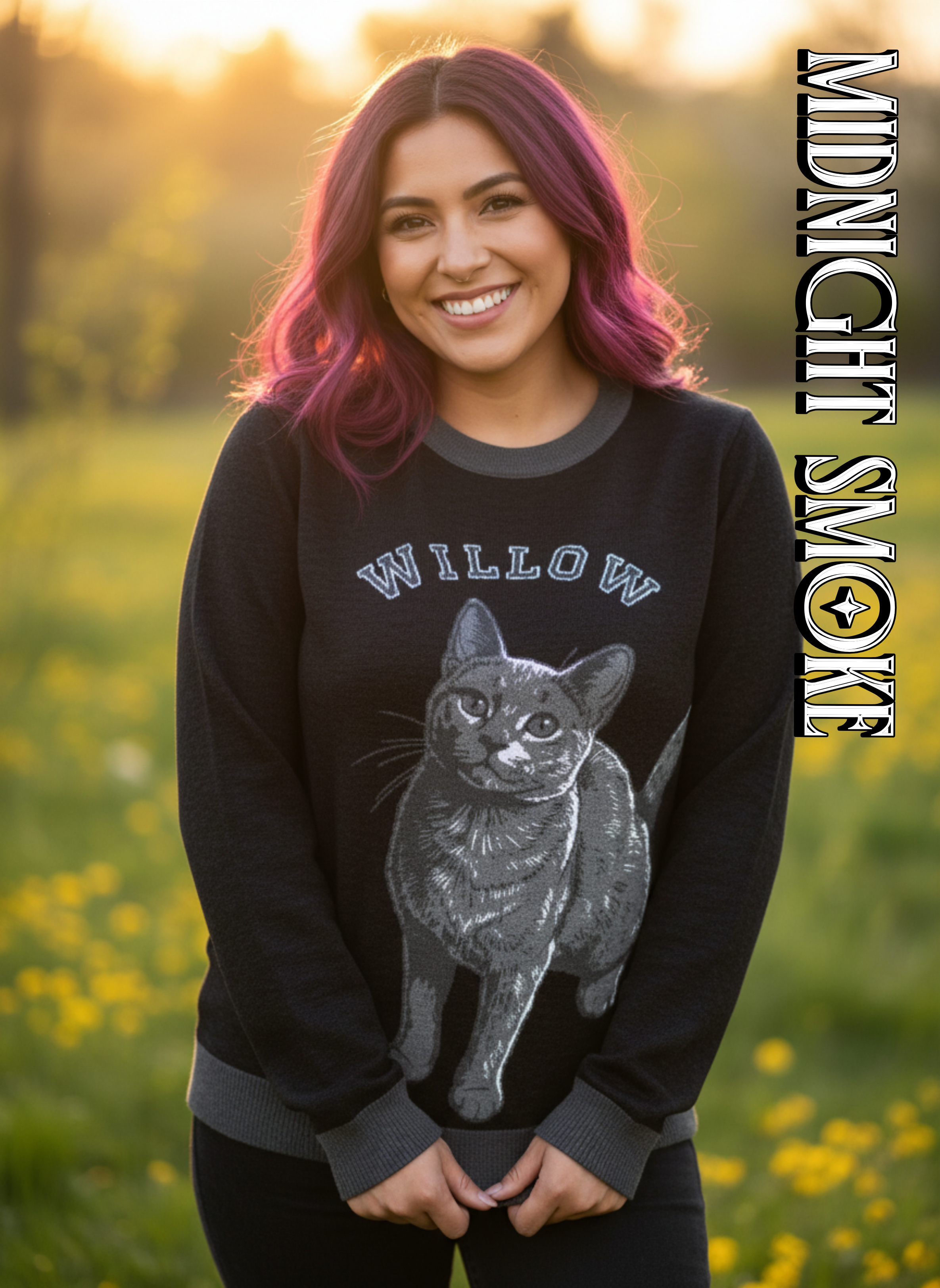 Custom-Knit Crewneck Pet Mascot Sweater (Unisex)